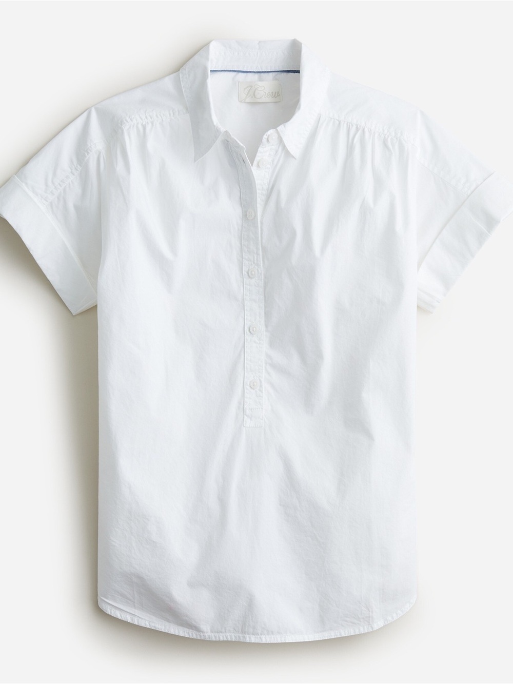 J. Crew Relaxed Short-Sleeve
Cotton Poplin Popover